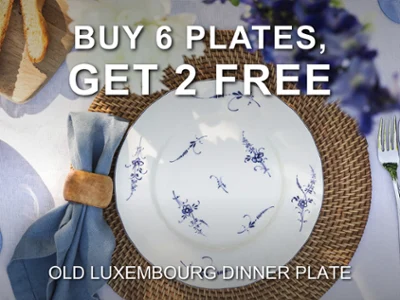 Cyber Monday promotional banner for the Old Lux dinner plate.