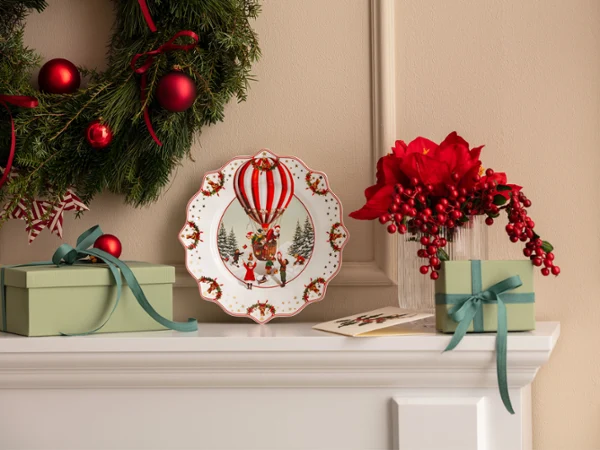 新品未使用　Villeroy & Boch プレート　クリスマス　ゴールド　2枚 Villeroy & Boch Christmas plates - porcelain Christmas plates