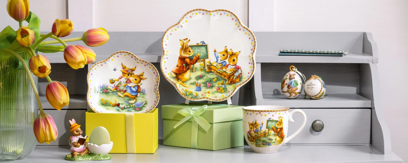 De gelimiteerde Villeroy & Boch Annual Easter Edition 2025 combineert handbeschilderde paasmotieven, Premium porselein en gouden accenten. 